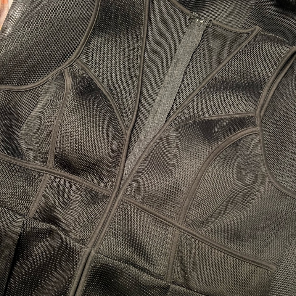 Black Mesh floor Length Gown